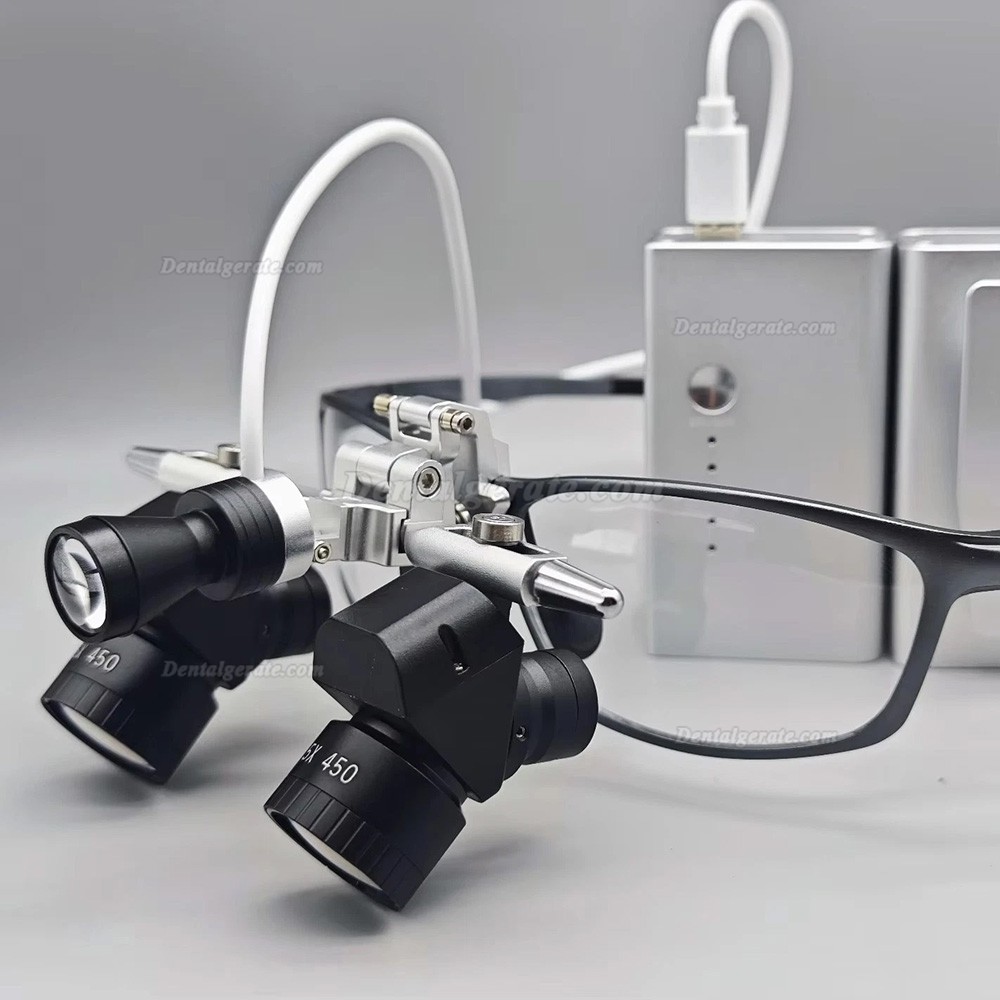 5.0X 48 &deg; Dental Ergonomic Lupenbrille mit 5W LED-Lupenbrille-Licht